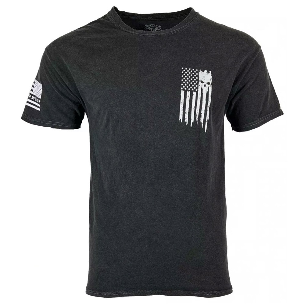 Howitzer Style Men's T-Shirt PATRIOT TORN Military Grunt S M L XL 2XL 3XL 4XL - Picture 3 of 13